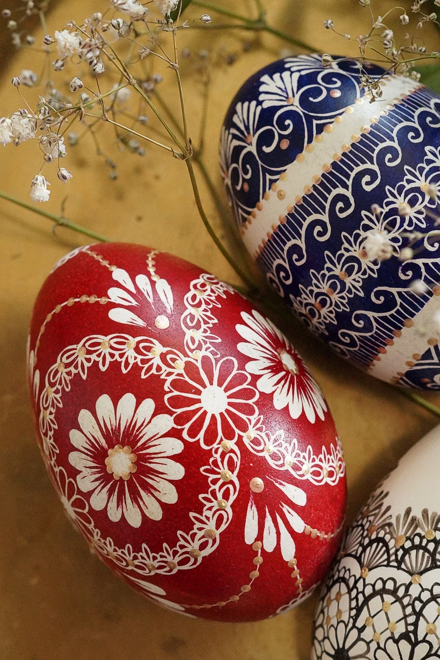 Pisanka batikowa - różne wzory