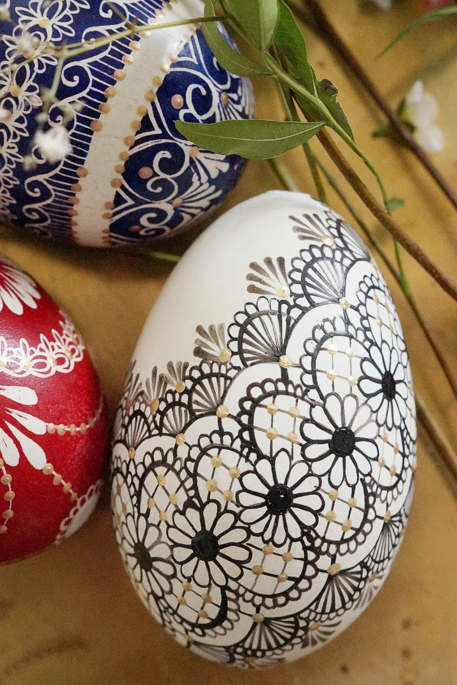 Pisanka batikowa - różne wzory